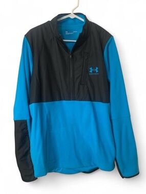 LG Men’s Blue and Black Performance Half-Zip Jacket